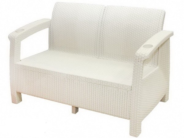 Двухместный диван Yalta Sofa Seаt белый купить в Можайске