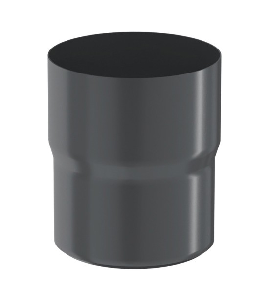 Водосток Aquasistem, система 125x90 - Соединитель трубы RAL 7024 Тёмно-серый купить в Можайске