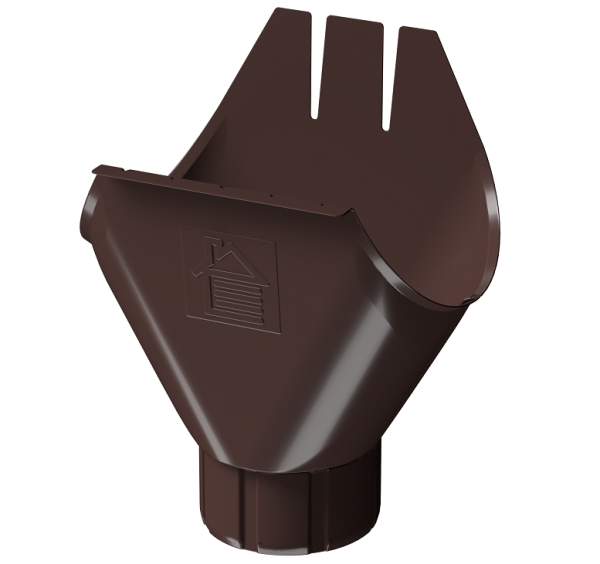 Воронка желоба D125 Döcke STAL PREMIUM Шоколад, (RAL 8019) купить в Можайске