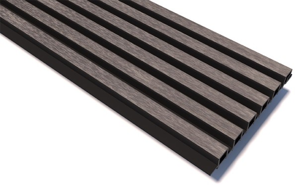 Реечные панели WOODVEX Lines Ultra Smoke gray купить в Можайске