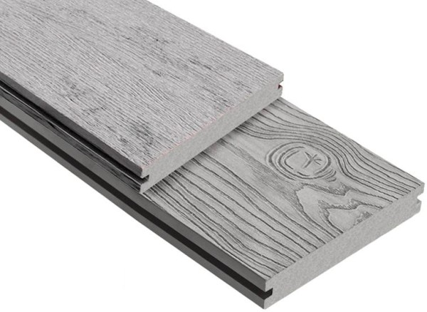 Террасная доска ДПК Outdoor 3D полнотелая STORM/OCEAN GREY серая микс купить в Можайске