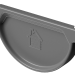 Заглушка желоба D125 Döcke STAL PREMIUM Графит, (RAL 7024) купить в Можайске