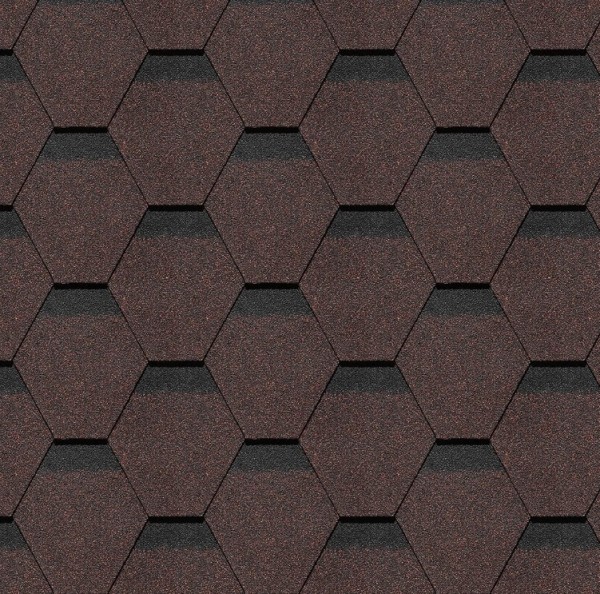 Гибкая черепица Docke, коллекция Шеффилд – Корица купить в Можайске