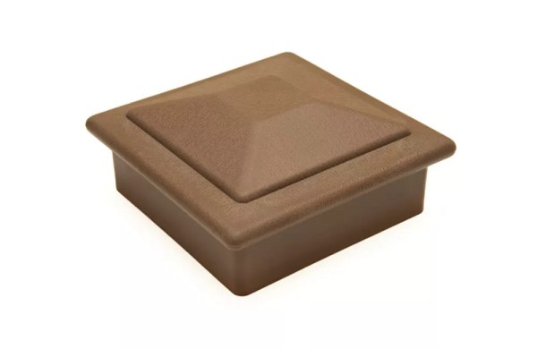 Крышка верхняя ПВХ для столба Deckart 125х125 Шоколад купить в Можайске