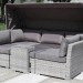 Диван-Трансформер AFINA плетеный из иск. ротанга AFM-320G Grey купить в Можайске