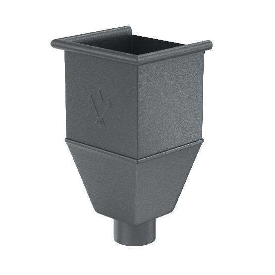 Водосток Aquasistem, Система 125/90 - Воронка_водосборная удлиненая RR 23 Маренго matt купить в Можайске