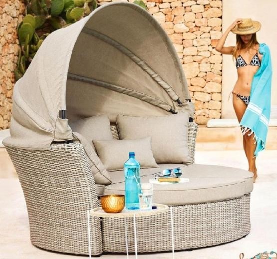 Диван-Трансформер AFINA плетеный из иск. ротанга AFM-325 Beige купить в Можайске