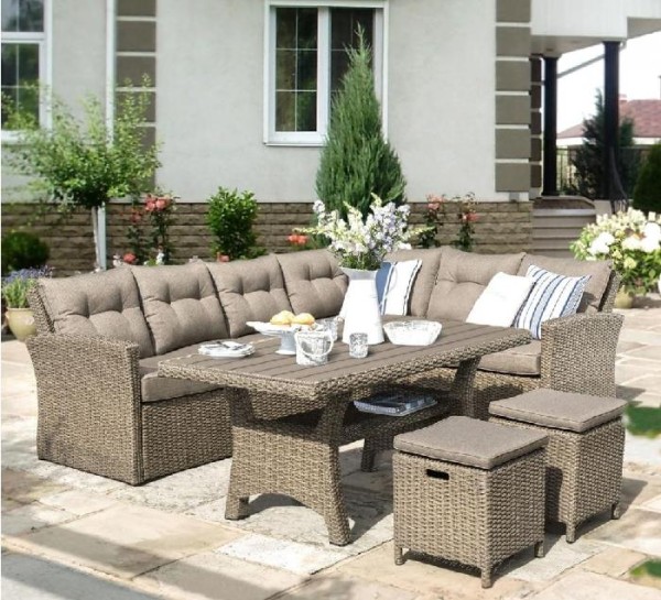 Комплект мебели AFINA плетеной из иск. ротанга AFM-307B Beige купить в Можайске