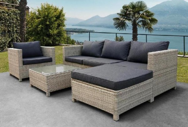 Комплект мебели AFINA плетеной из иск. ротанга YR821G Grey/Grey купить в Можайске