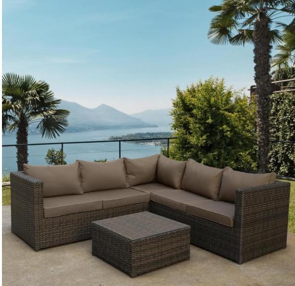 Комплект мебели AFINA плетеной из иск. ротанга YR825A Brown/Beige купить в Можайске