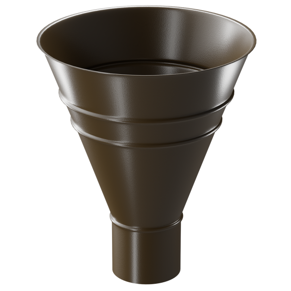 Воронка водосборная Döcke STAL PREMIUM, Каштан купить в Можайске