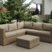 Комплект мебели AFINA плетеной из иск. ротанга YR825B Beige купить в Можайске