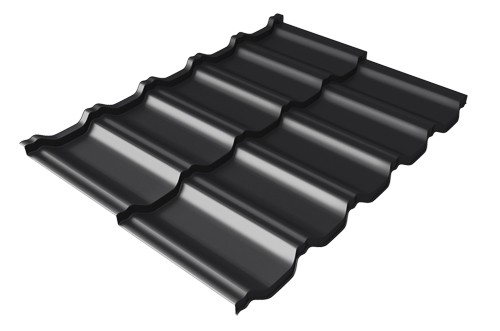 Металлочерепица модульная Квинта Uno Grand Line c 3D резом 0,5 Rooftop Matte RAL 9005 черный купить в Можайске