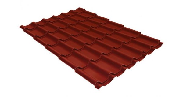 Металлочерепица классик 0,5 Satin RAL 3009 оксидно-красный купить в Можайске
