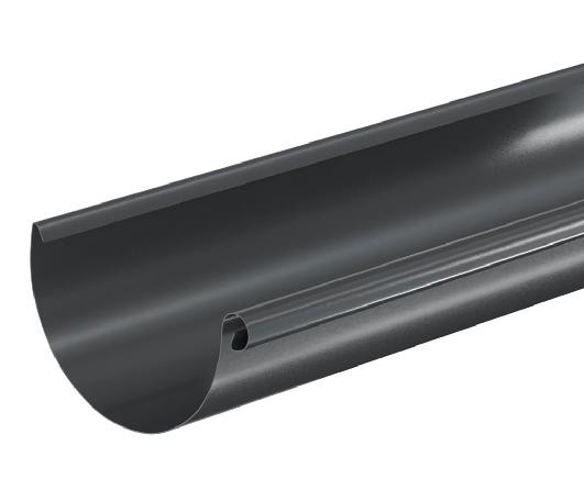 Водосток Aquasistem, система 150/100 - Водосточный желоб 3.00м RAL 7024 Тёмно-серый купить в Можайске