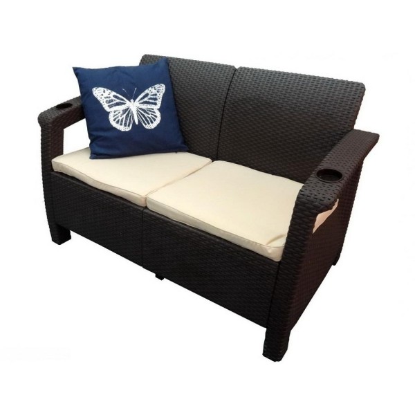 Двухместный диван Yalta Sofa Seаt венге купить в Можайске