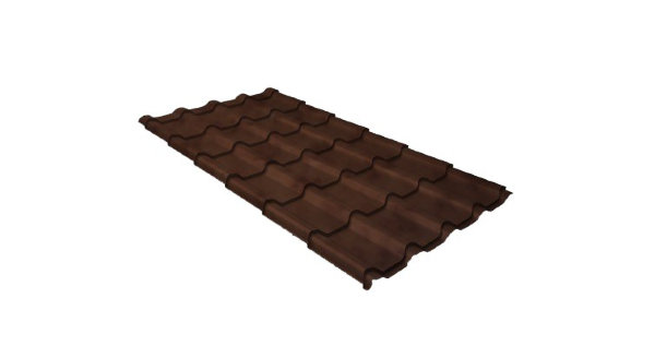 Металлочерепица камея 0,45 Safari Twincolor Brown купить в Можайске