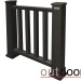 Ограждение из ДПК Outdoor Классик 3D STORM чёрный купить в Можайске