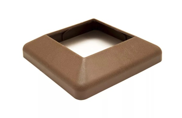 Крышка нижняя ПВХ для столба Deckart 125х125 Шоколад купить в Можайске