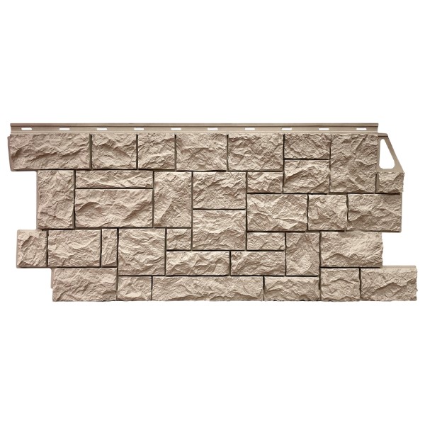 Фасадная панель FineBer, Камень Дикий, Песочный купить в Можайске