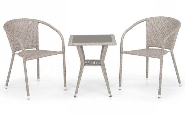 Комплект плетеной мебели AFINA из иск. ротанга T25C/Y137C-W85 Latte 2Pcs купить в Можайске