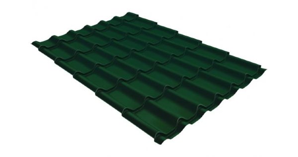 Металлочерепица классик 0,5 Satin RAL 6005 зеленый мох купить в Можайске