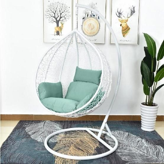 Кресло Подвесное из искусственного ротанга AFM-168A-L White/Green купить в Можайске