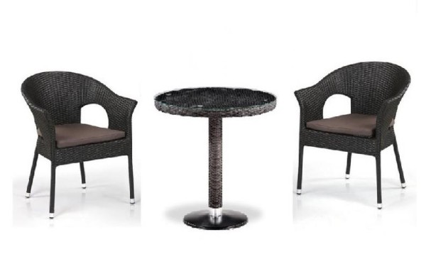 Комплект плетеной мебели AFINA из иск. ротанга T601/Y79A-W53 Brown 2Pcs купить в Можайске