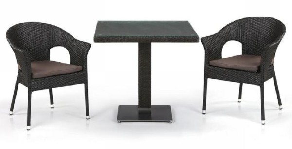 Комплект плетеной мебели AFINA из иск. ротанга T605SWT/Y79A-W53 Brown 2Pcs купить в Можайске