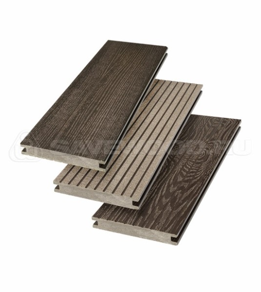 Террасная доска SW Fraxinus (R) полнотелая «SaveWood» Темно-коричневый купить в Можайске