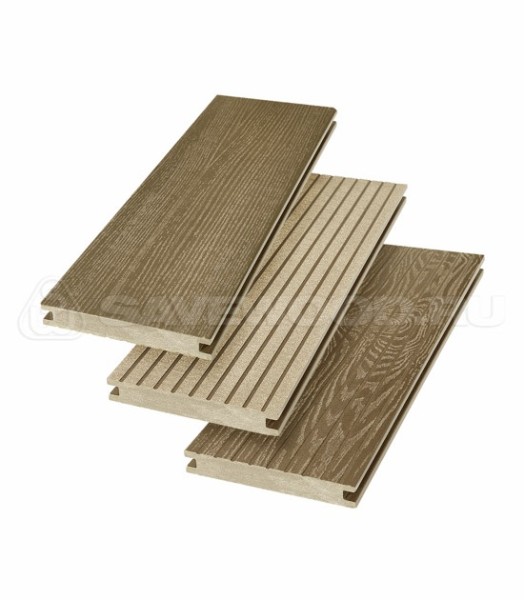 Террасная доска SW Fraxinus (R) полнотелая «SaveWood» Тик купить в Можайске