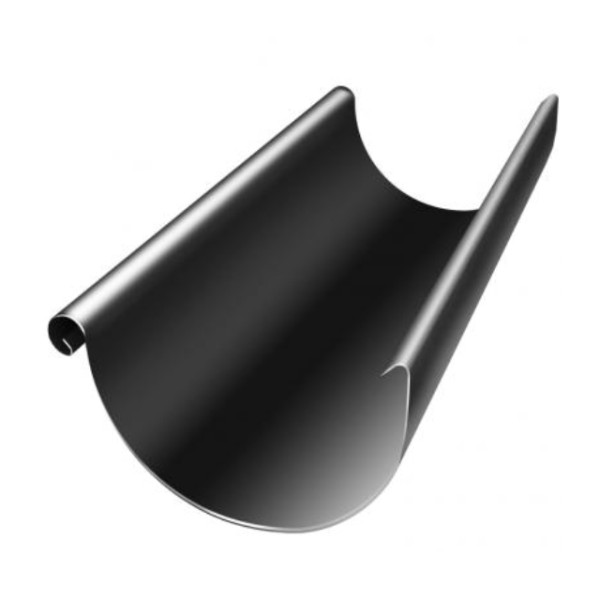 Водосток Grand Line 125x90 – Желоб 3м RAL 9005 купить в Можайске