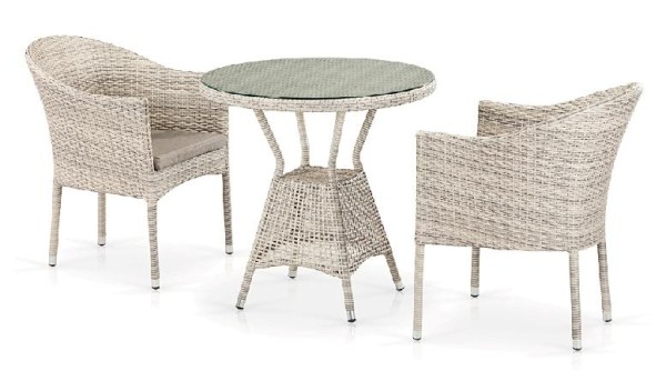 Комплект плетеной мебели AFINA из иск. ротанга T705ANT/Y350-W85 Latte 2Pcs купить в Можайске
