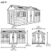 Сарай пластиковый LifeTime 15x8 DD купить в Можайске