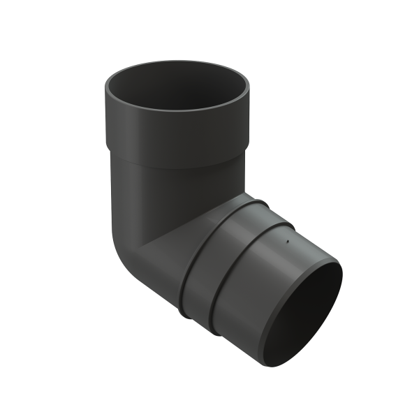 Колено 72˚ для водосточной трубы Docke Premium Графит купить в Можайске