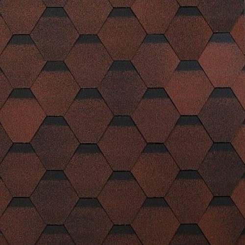 Гибкая черепица Shinglas, коллекция Оптима – Красный купить в Можайске