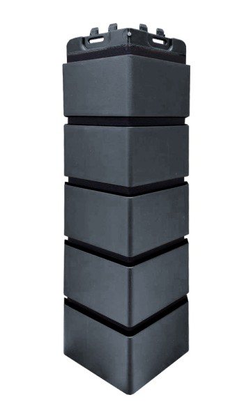 Угол Grand Line состаренный кирпич премиум Графит (шов RAL 9005) купить в Можайске