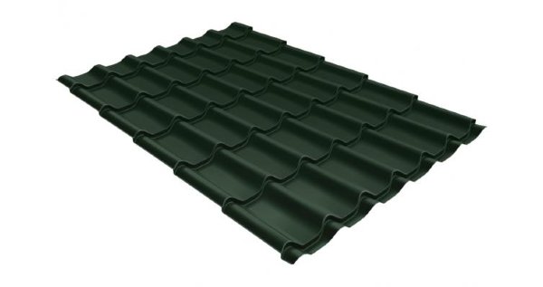 Металлочерепица классик 0,5 Satin RR 11 темно-зеленый купить в Можайске