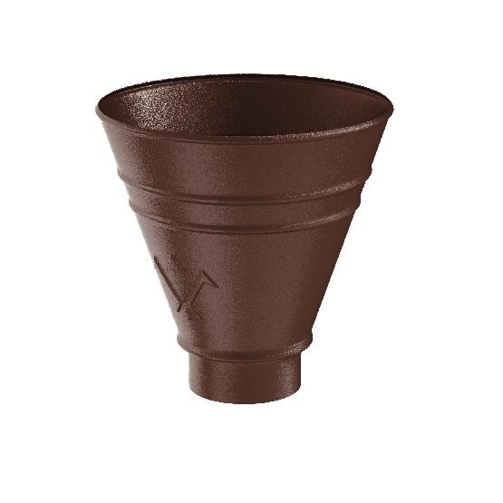 Водосток Aquasistem, Система 150/100 - Воронка водосборная круглая RAL 8017 Коричневый matt купить в Можайске